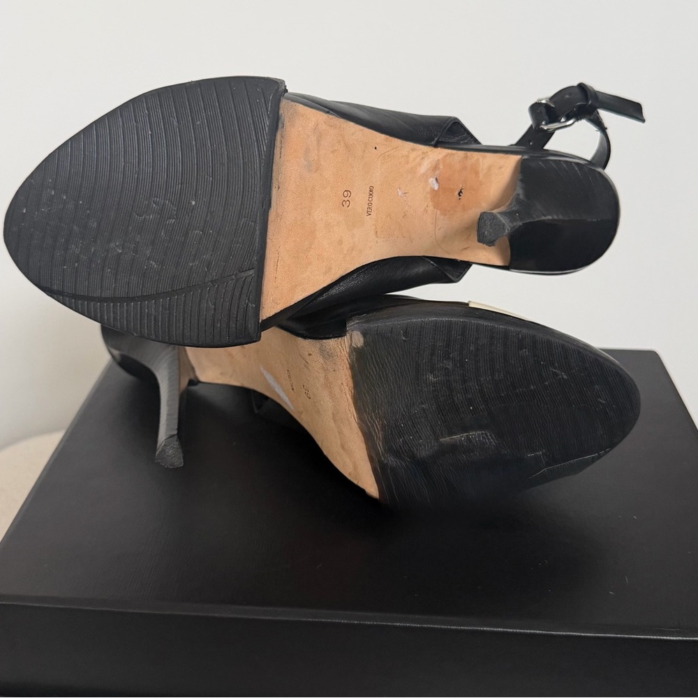 Alexander Wang Black and Cream Slingback Heels - Picture 4 of 8